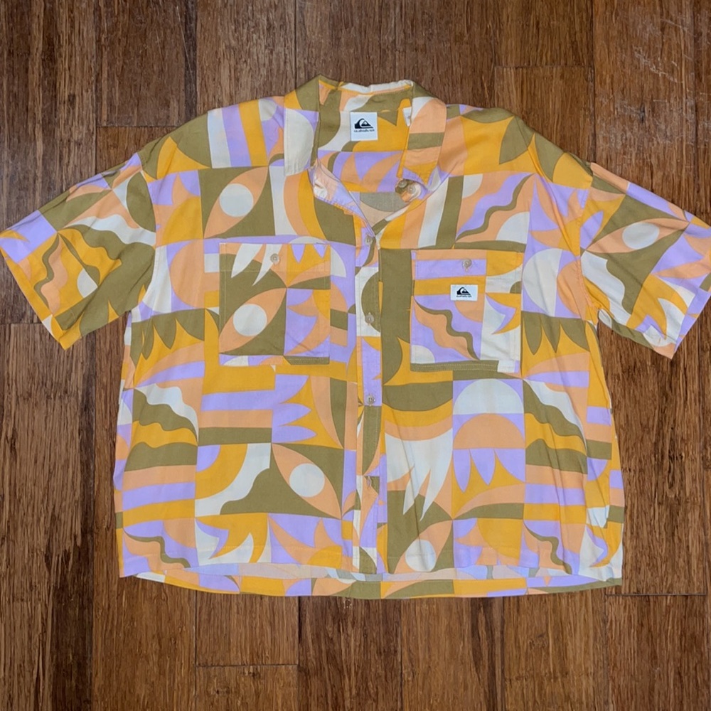 Quicksilver Boxy Button Up